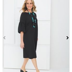 CHiCOS MIDI dress balloon solid dress